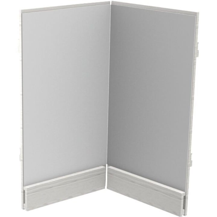 Eckspiegel, gerade, L 65 x B 65 x H 97 cm