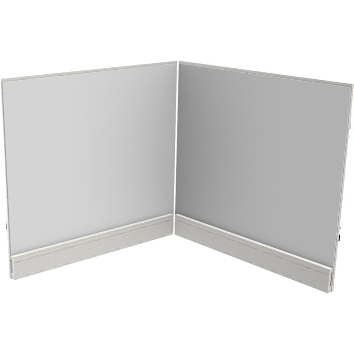 Eckspiegel, gerade, L 125 x B 125 x H 97 cm
