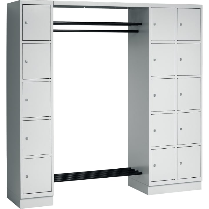 Garderobe mit 15 Schließfächern, B 195 x H 195 x T 50 cm