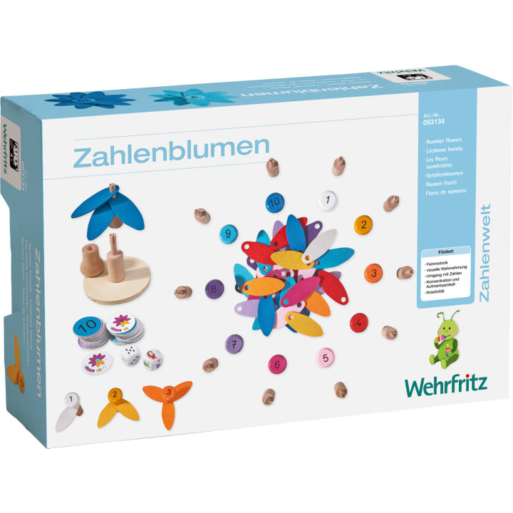 HABA Pro Zahlenblumen, 123 Teile