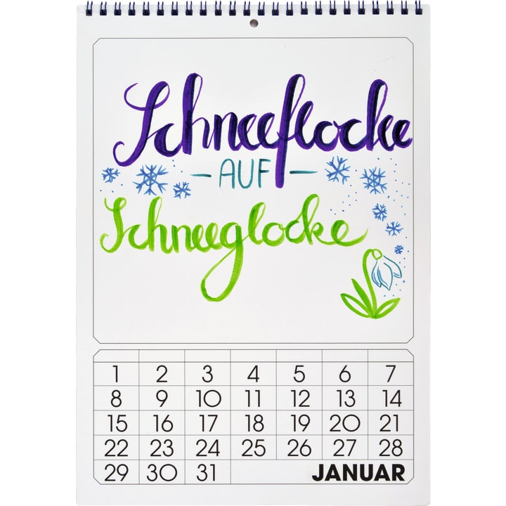 Mal- und Klebekalender, 5 Stück