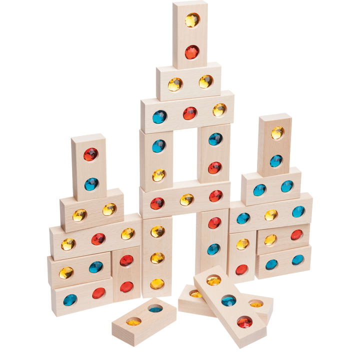 HABA Pro Bausatz Glitzersteine, 46 Teile