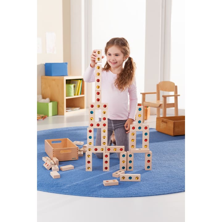 HABA Pro Bausatz Glitzersteine, 46 Teile