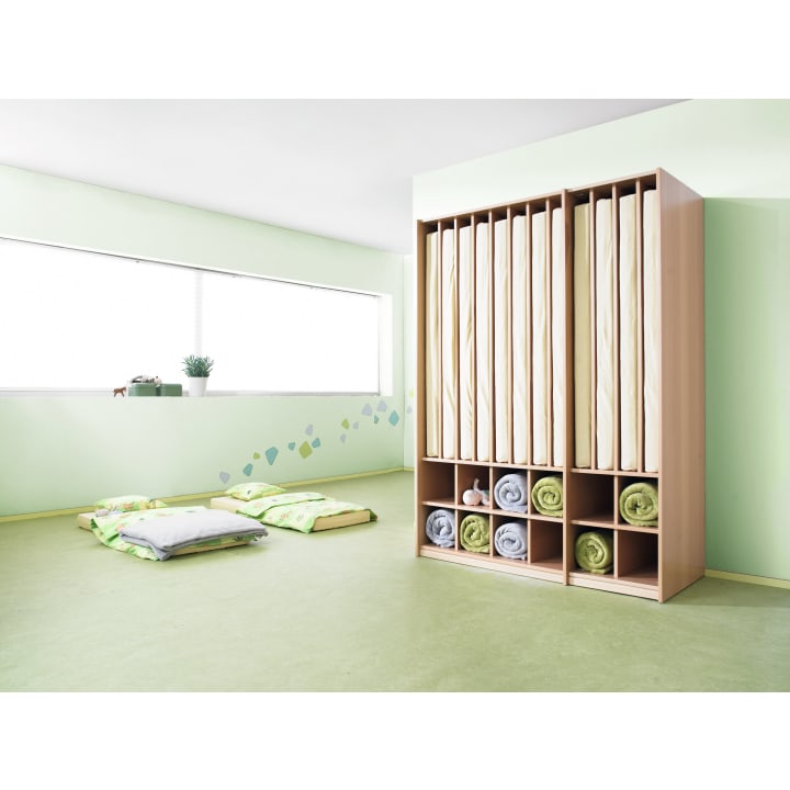 Liegepolster-/Deckenschrank für Wolldecken, H 196,8 x B 96,6 x T 62 cm