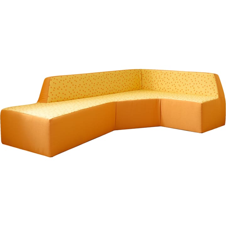 Ecksofa links, div. Stoffe, Sitzh. 30 cm