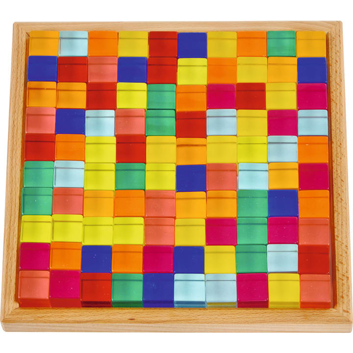 Acryl-Bauwürfel, 100-teilig