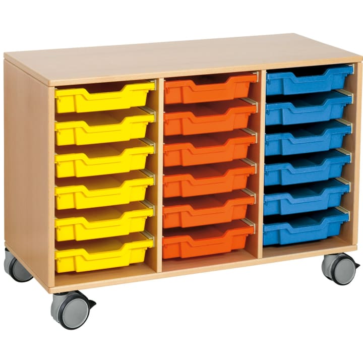 Materialschrank Forminant auf Rollen, H 104,2 x B 75,7 x T 45,7 cm