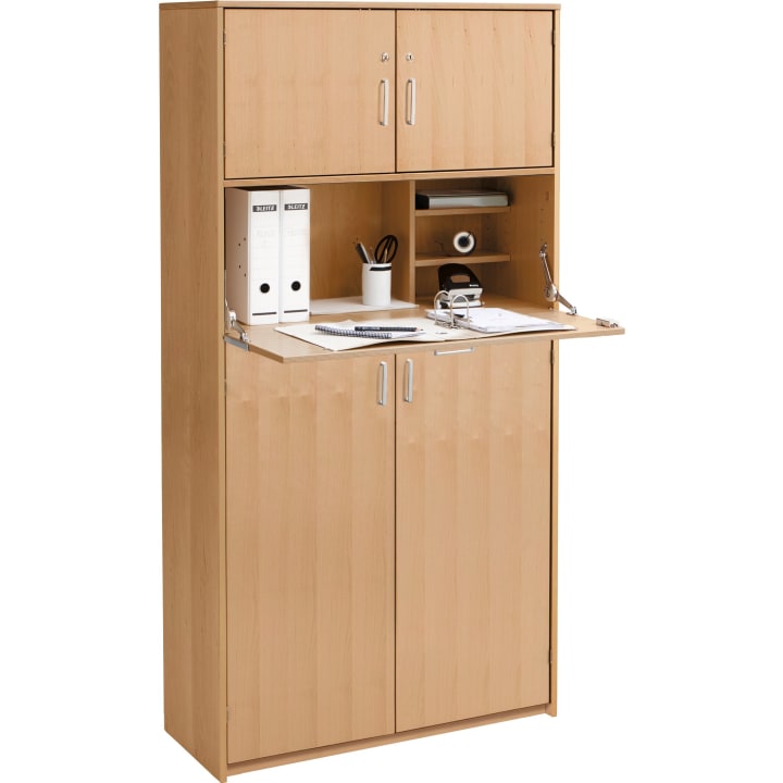 Schrank-Arbeitsplatz Forminant, Dekor, B100 x H182 x T39,4 cm