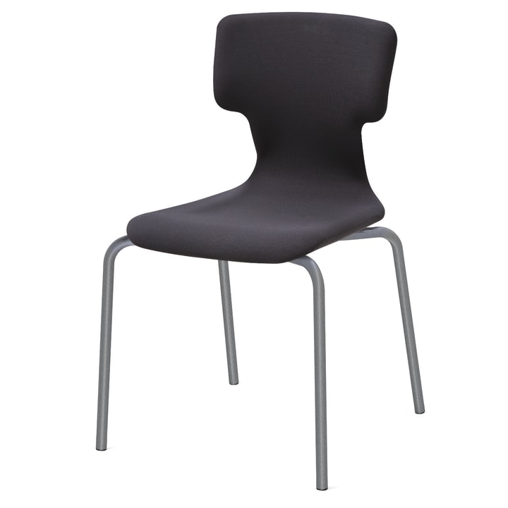 Luftpolsterstuhl kiboo gepolstert, Vierbein, div. Stoffe, Gr. 6, Sitzh. 46 cm