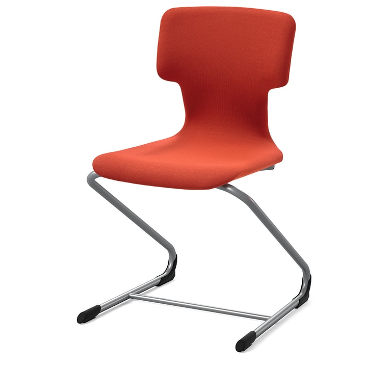 Luftpolsterstuhl kiboo gepolstert, Z-Form, div. Stoffe, Gr. 6, Sitzh. 46 cm