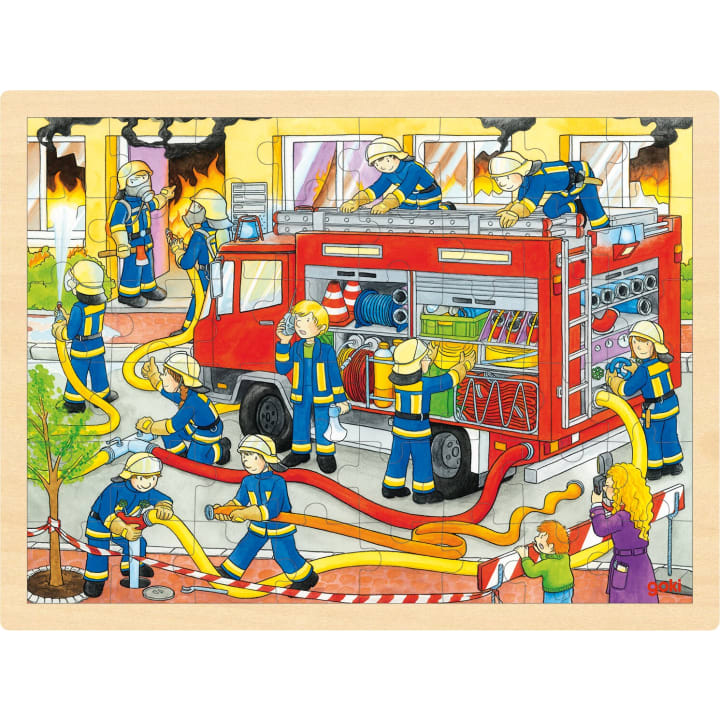 goki Wimmelpuzzle-Set, 4 Puzzles