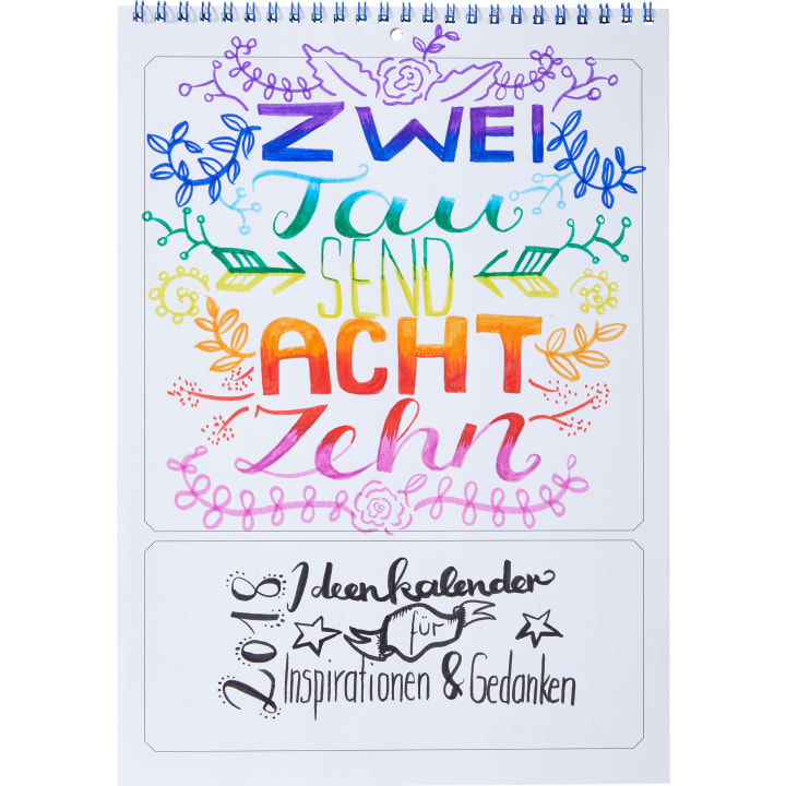 Mal- und Klebekalender, 5 Stück