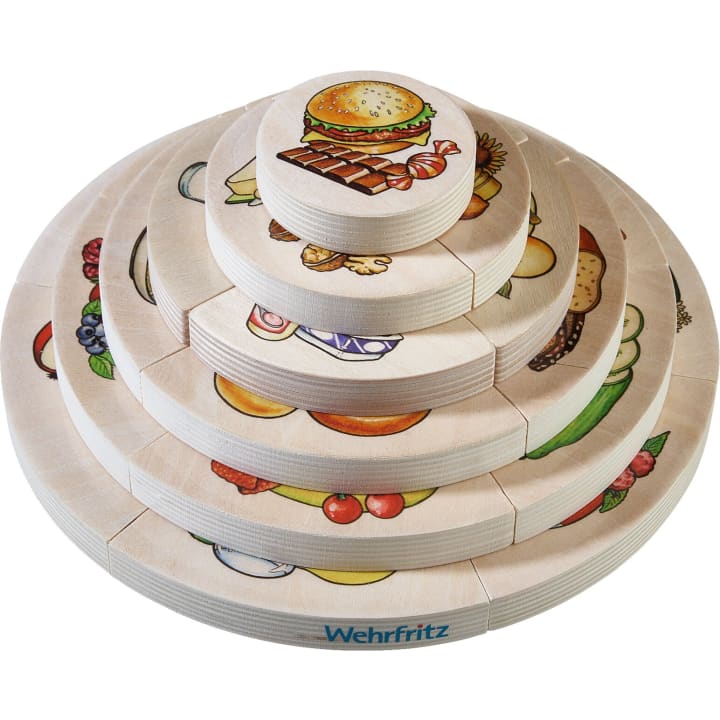 HABA Pro-Schichtpuzzle Ernährungspyramide, 22 Teile