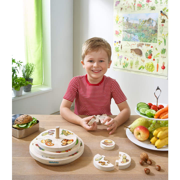 HABA Pro-Schichtpuzzle Ernährungspyramide, 22 Teile