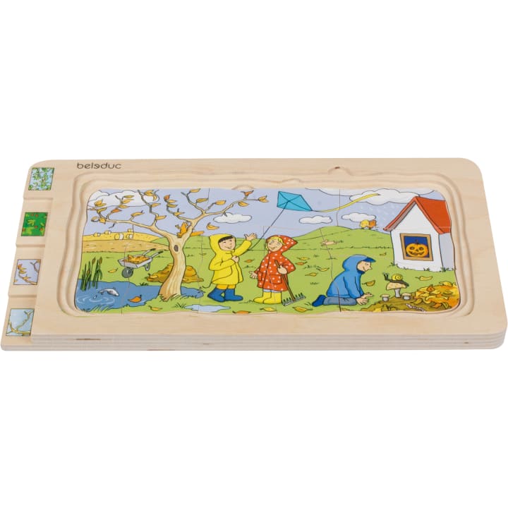 Schichtenpuzzle 4 Jahreszeiten, 32 Teile