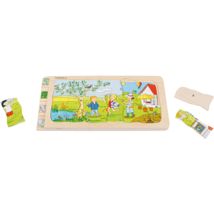 Schichtenpuzzle 4 Jahreszeiten, 32 Teile