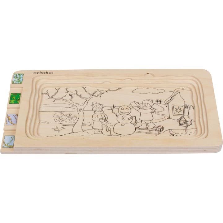 Schichtenpuzzle 4 Jahreszeiten, 32 Teile