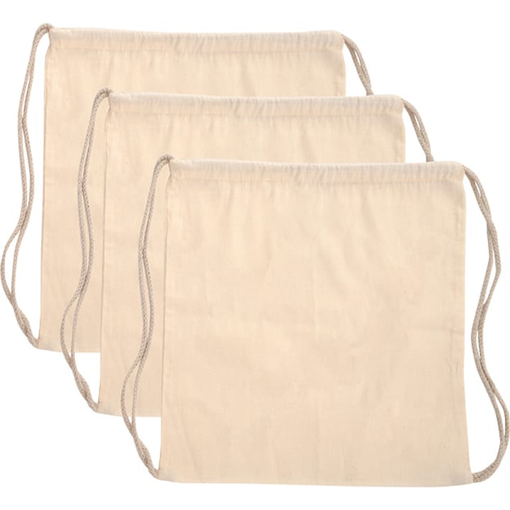 Turnbeutel zum Bemalen, 3 Stück, B37 x L41 cm