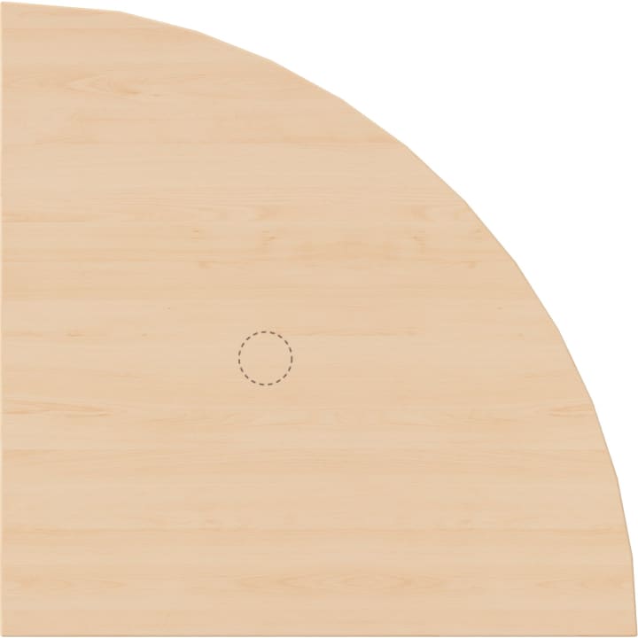 Viertelkreis-Anbautisch Ø160cm, Verbindungstisch für Schreibtisch info