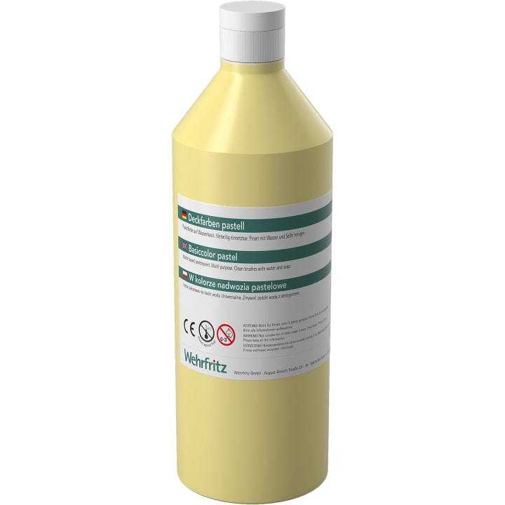 HABA Pro Deckfarben-Set Pastell, 6 Farben à 500 ml