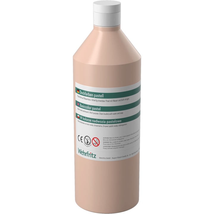 HABA Pro Deckfarben-Set Pastell, 6 Farben à 500 ml
