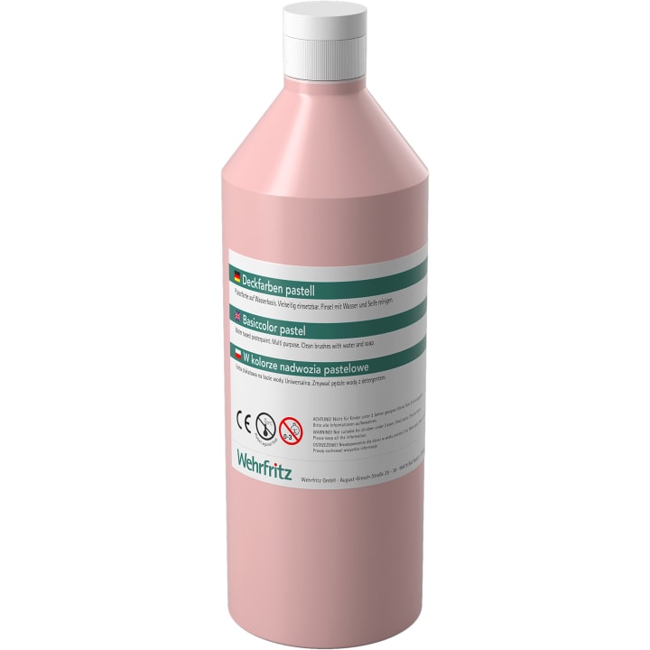 HABA Pro Deckfarben-Set Pastell, 6 Farben à 500 ml