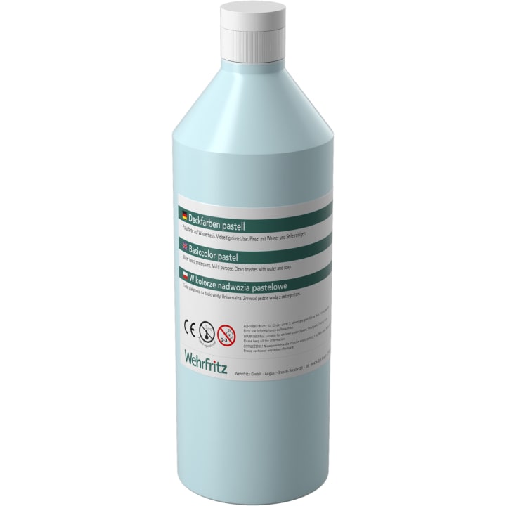 HABA Pro Deckfarben-Set Pastell, 6 Farben à 500 ml