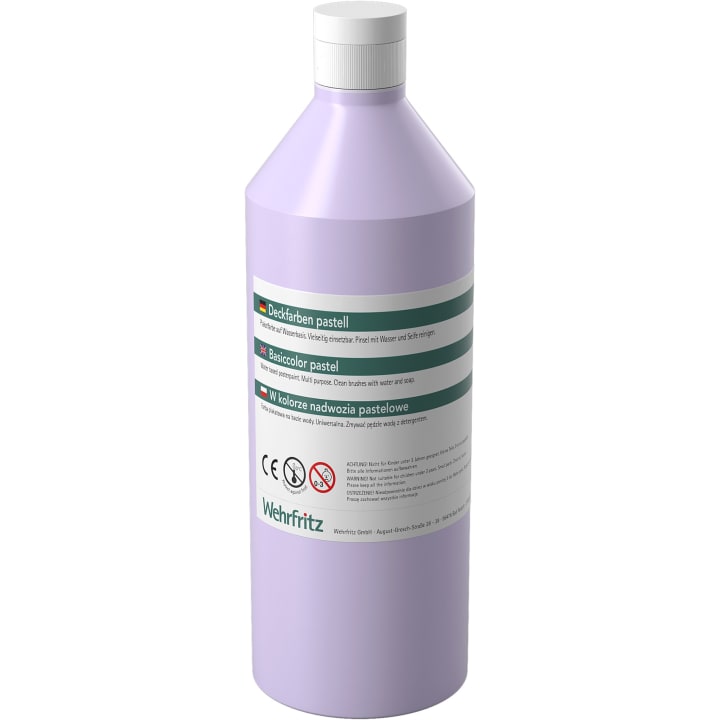 HABA Pro Deckfarben-Set Pastell, 6 Farben à 500 ml