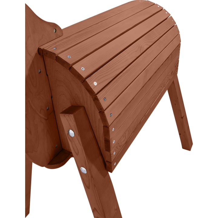 Holzpferd dunkelbraun, 95cm