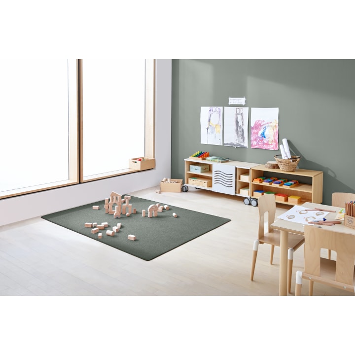 Bauteppich, Platingrau, 2 x 3 m