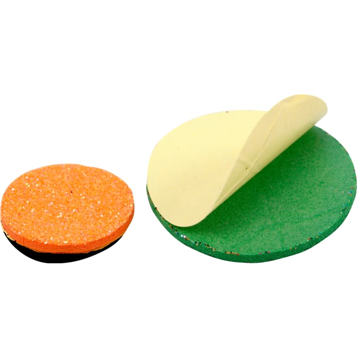 Moosgummi-Punkte Glitter, ca. 1.000 Punkte in 10 Farben