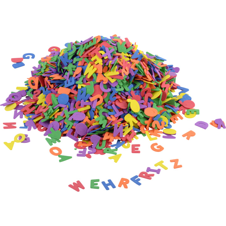 Moosgummi-Buchstaben, 220 g
