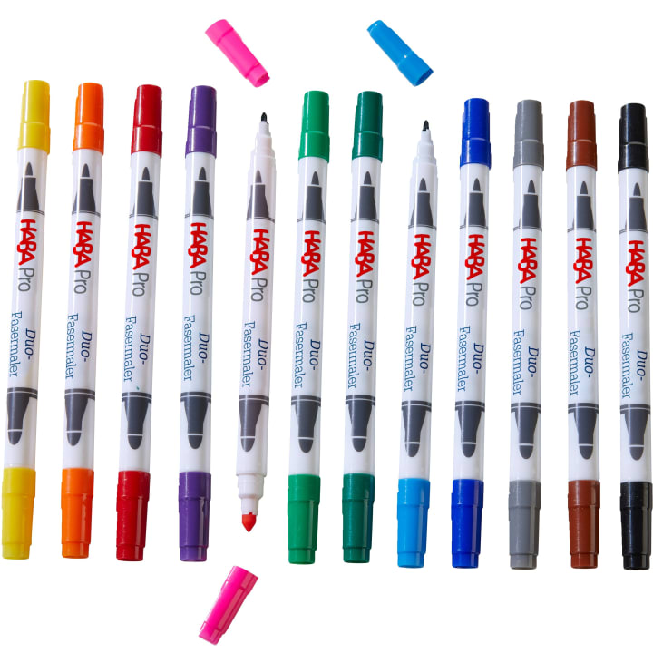HABA Pro Duo-Fasermaler, 96 Stück