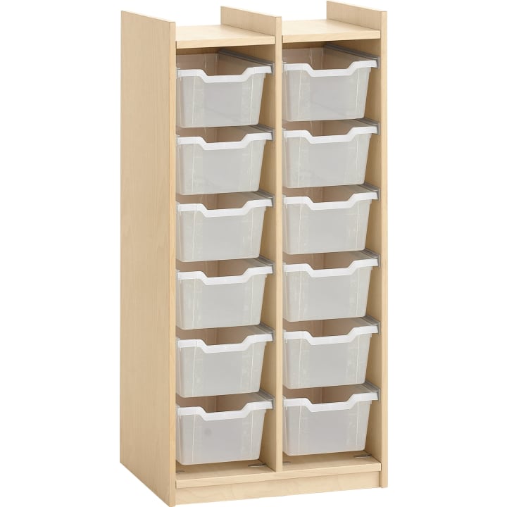 Eigentumsschrank YUNA für 12 Kunststoffboxen, B 60,5 x H 122 X T 33 cm