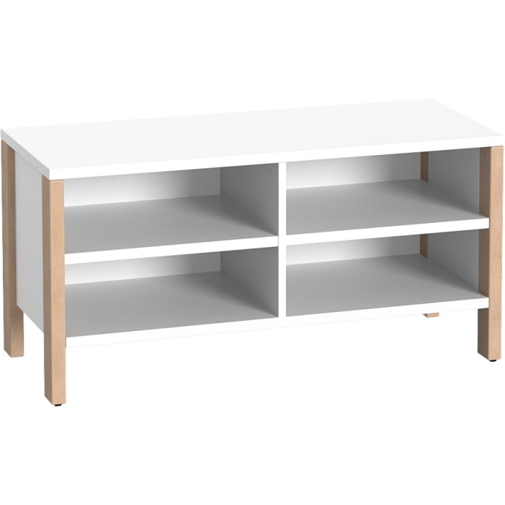 Regalschrank Linus, offen, B 110,4 x H 55 (mit Füßen) x T 45,7 cm