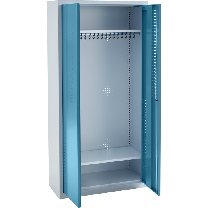 Garderobenschrank für 8 - 10 Kinder, B 95 x H 165 x T 45 cm