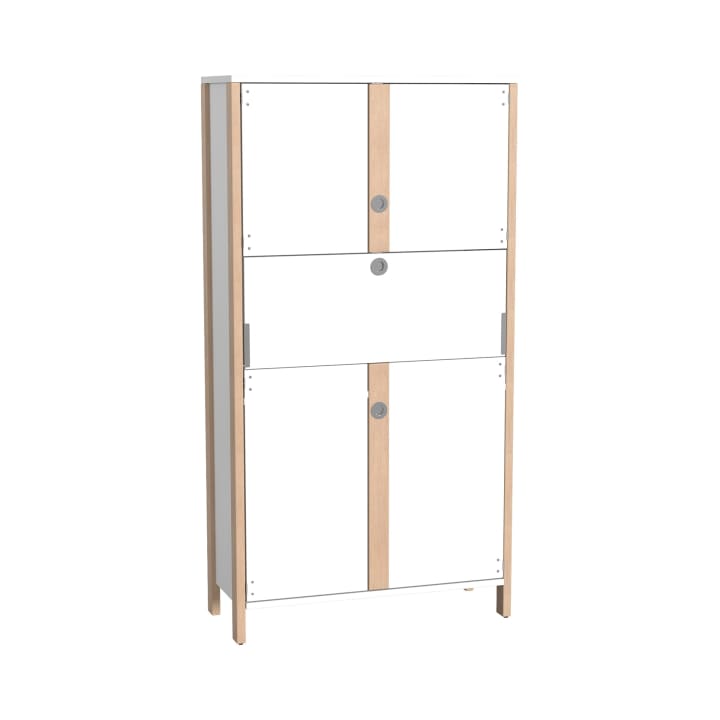 Schrank-Arbeitsplatz Linus, B 110,4 x H 208,6 (mit Füßen) x T 45,7 cm