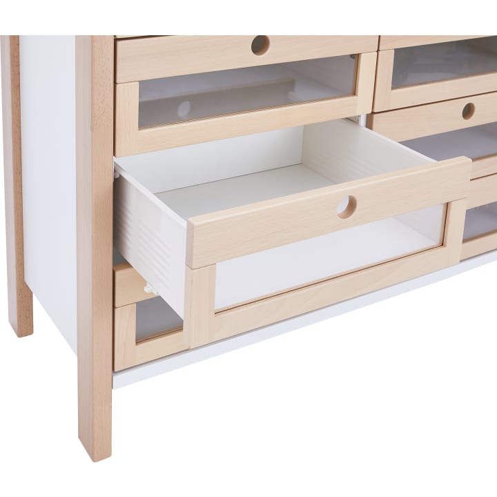 Schubkastenschrank Linus, B 110,4 x H 93,4 (mit Füßen) x T 45,7 cm