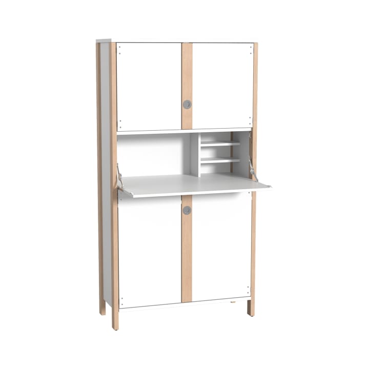 Schrank-Arbeitsplatz Linus, B 110,4 x H 208,6 (mit Füßen) x T 45,7 cm