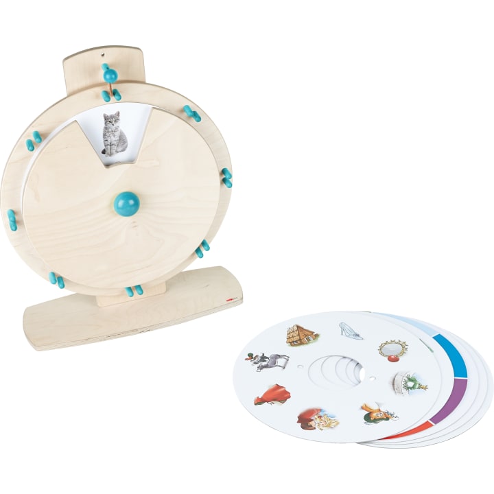 Rätselrad mit 12 Themen, 45cm