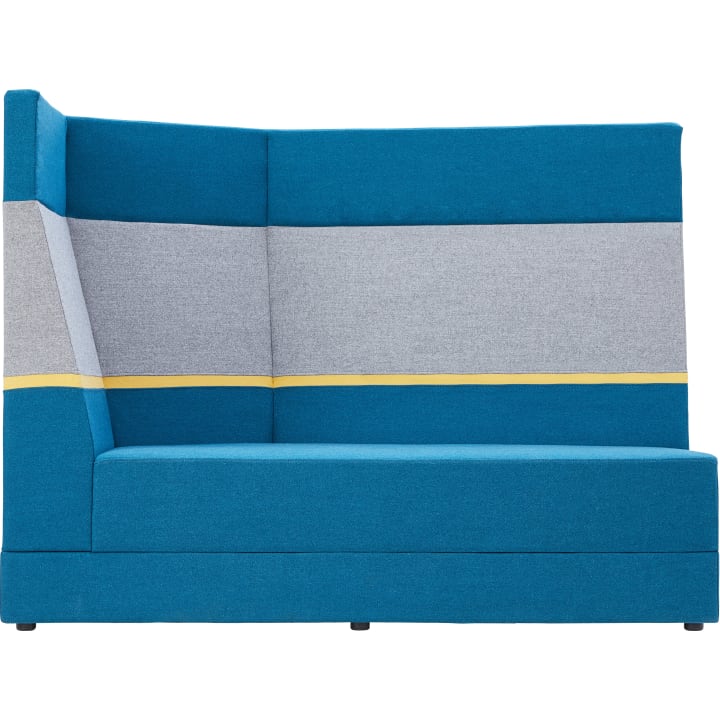 Sofa set.upp Fünfeck hohe Rückenlehne mit Lehne links, Stoff, div. Stoffe