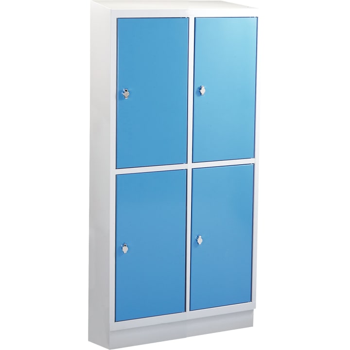 Schultaschenschrank, 2 x 2 Fächer, B 72,5 x H 165 x T 50 cm