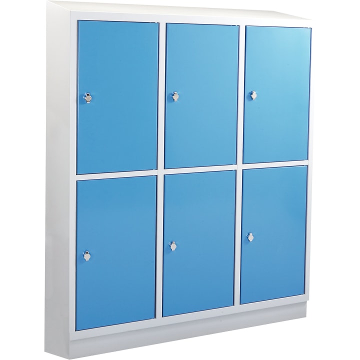 Schultaschenschrank, 3 x 2 Fächer, B 122,5 x H 165 x T 50 cm