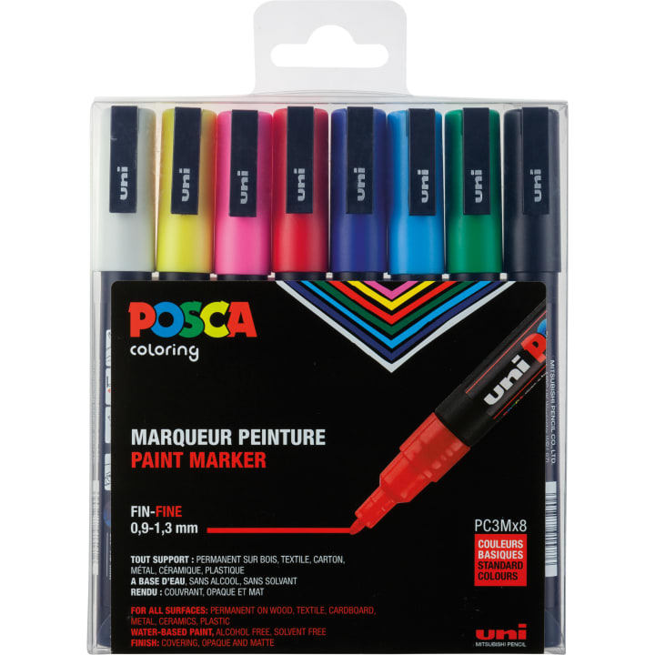 POSCA-Stifteset, 8-teilig