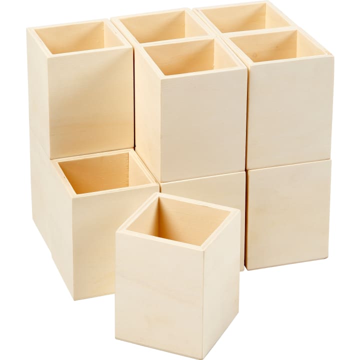 Holz-Stiftehalter, 12 Stück