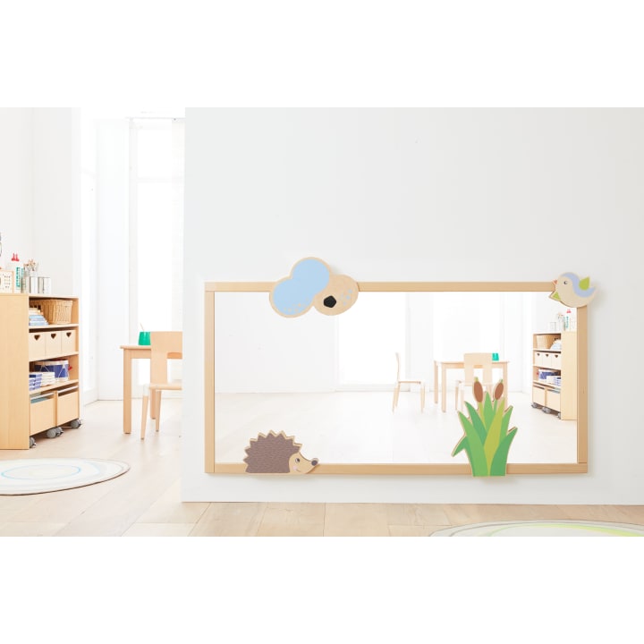 Wandplatte Spiegel, rechteckig, H 80 x B 160 cm