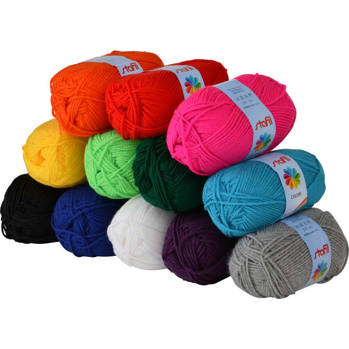 Wolle-Set, 12 x 50 g