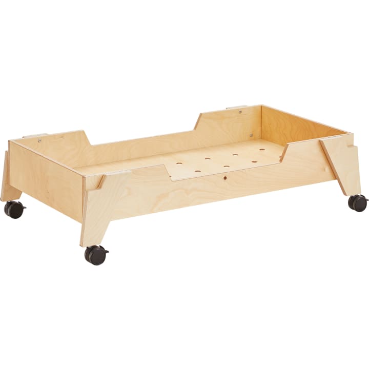 Krippenbett mit Einstieg und Rollen