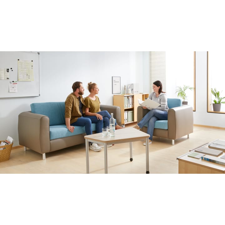 Sofa 3-Sitzer, div. Stoffe, B 192 x H 90 x T 82 cm