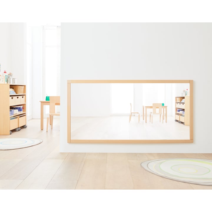 Wandplatte Spiegel, rechteckig, H 80 x B 160 cm